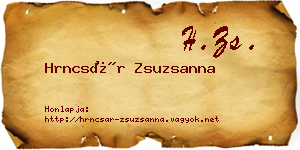 Hrncsár Zsuzsanna névjegykártya